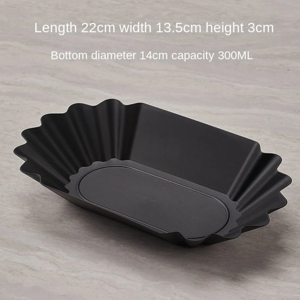Reusable Plastic Coffee Beans Tray 300ml Black Serving Tray Plate Sample Display Tray Weighing Coffee Bean 6
