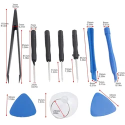 10 - Piece Computer Maintenance & Digital Device Repair Toolkit with ABS Tweezers