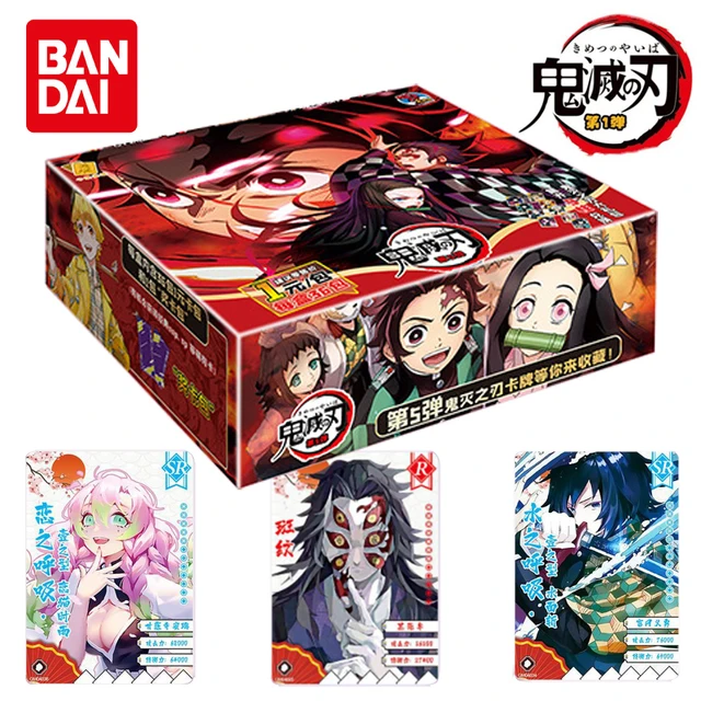 2022 New Anime Demon Slayer cards Box hobby Collection TCG Playing Game rare Card Kimetsu No Yaiba Figures for Children gift Toy 1