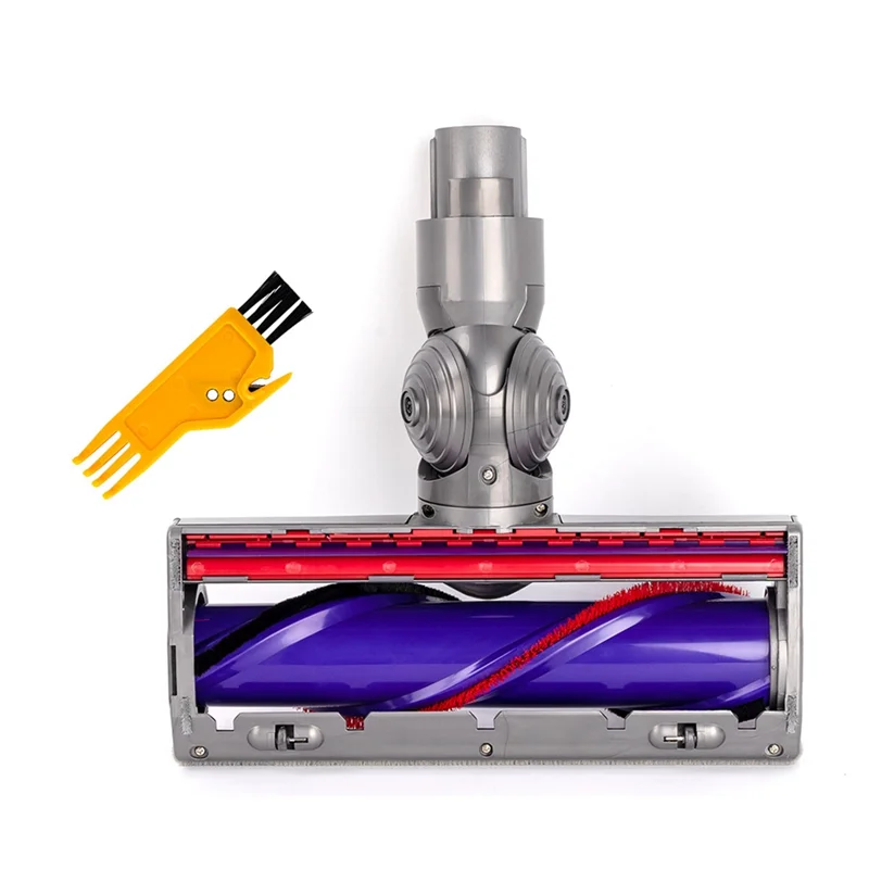 B82B-Brush Head With Tool Brush For Dyson V15 V8 V10 V11 V7 Hardwood Floor Attachment Bristle Roller Brush Parts