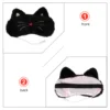 Heating Mask Temperature Control Eye Sleep Patch Blindfold Facial Soft Sleeping Crystal Velvet Train Air Permeable 6