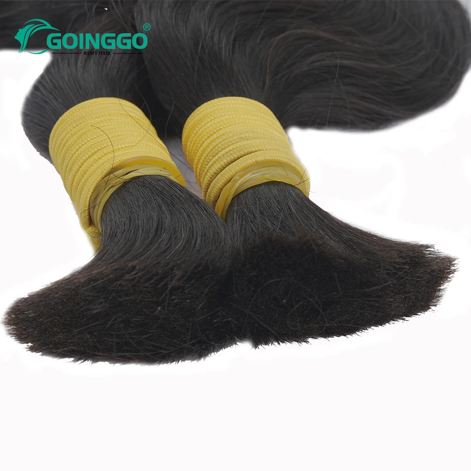 Brazilian Body Wave Bulk Human Hair For Braiding Natural Color Hair Extension No Weft Remy Human Weaving 1Pc 14-24Inch