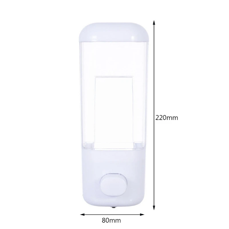 500/1000ML Wall Mounted Manual Press Soap Shampoo Hotel Shower Gel Container Bottle Single/Double Head Bathroom Liquid Dispenser