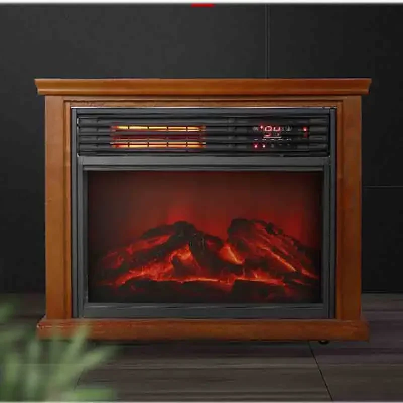 European High-end Living Room Fireplace Heater Simulation Flame Heater  Fan Heater Household 4