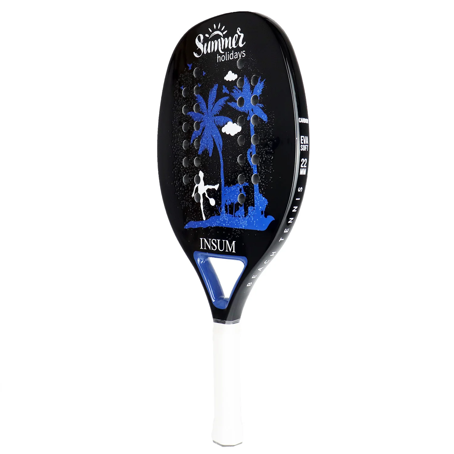 Raquette de Tennis de Plage en Fibre de Carbone avec Mauritius
