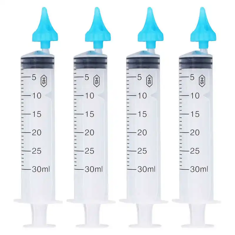 Ear Wax Remover Ear Wax Cleaner 4pcs 30ml Ear Wax Cleaner Remover Syringe Ear Wax Flusher Tool for Cleaning Irrigation