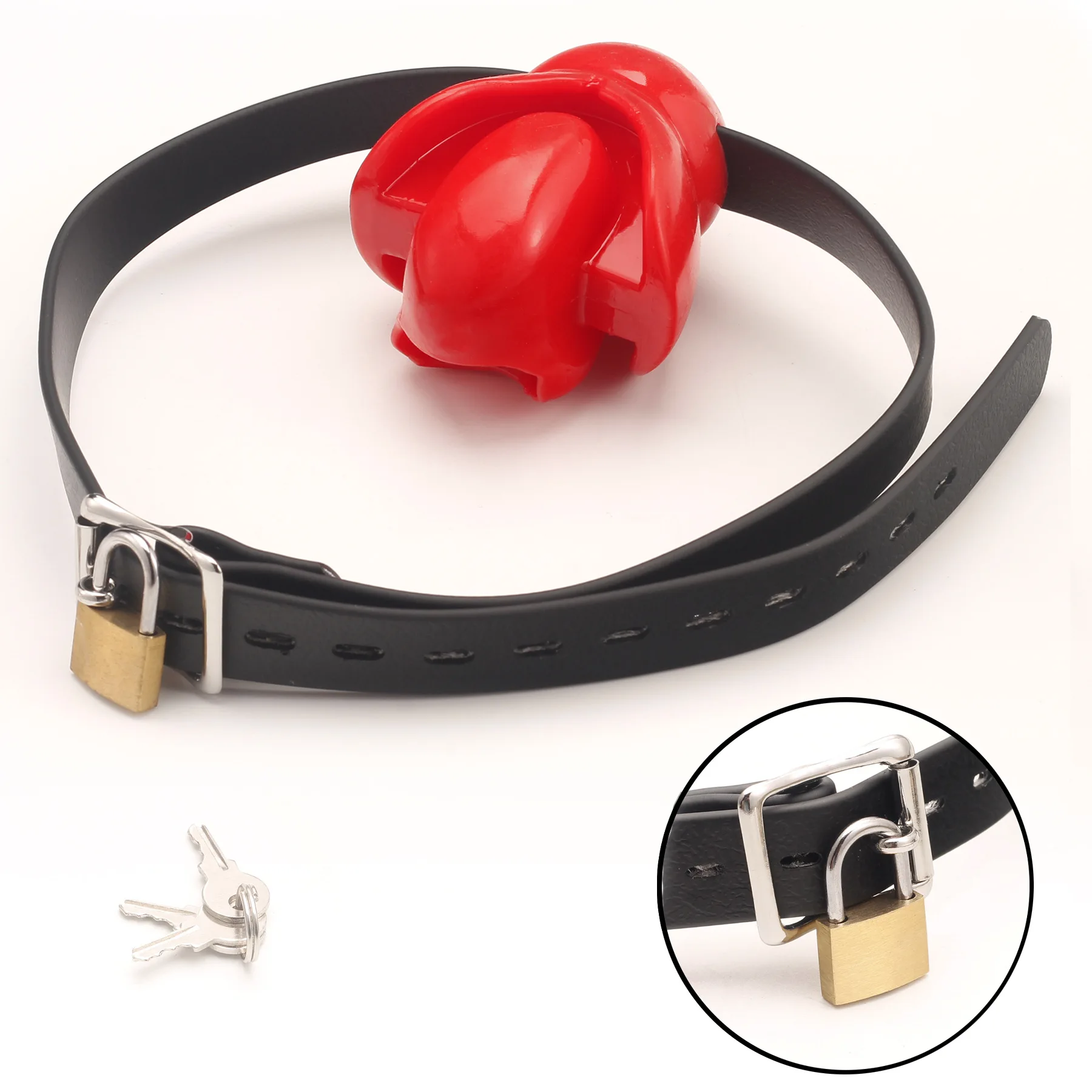 Silicone Mouth Water Ball Mouth Stopper Fun Fixed Tongue Stopper Ball for sex toys