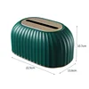 Nordic Striped Tissue Box Holder High Quality Toilet Paper Box Table Napkin Holder Car Tissue Paper Dispenser Home Decoration 5