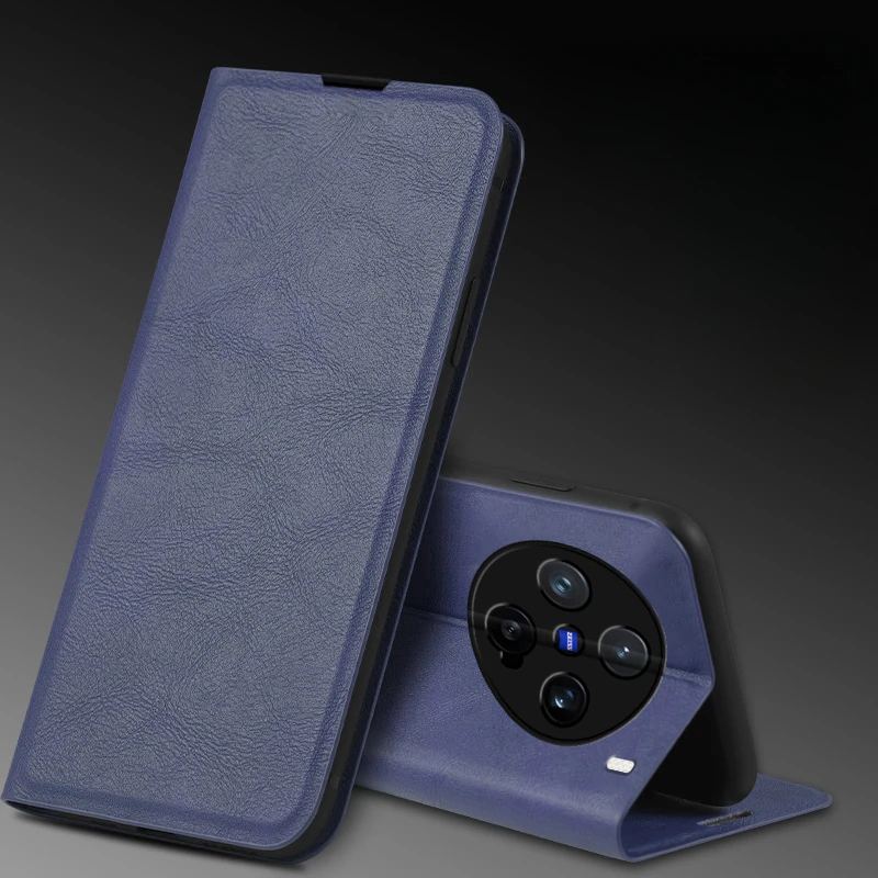 Luxury Retro Leather Flip Case - Premium Magnetic Book Cover in Classic Style