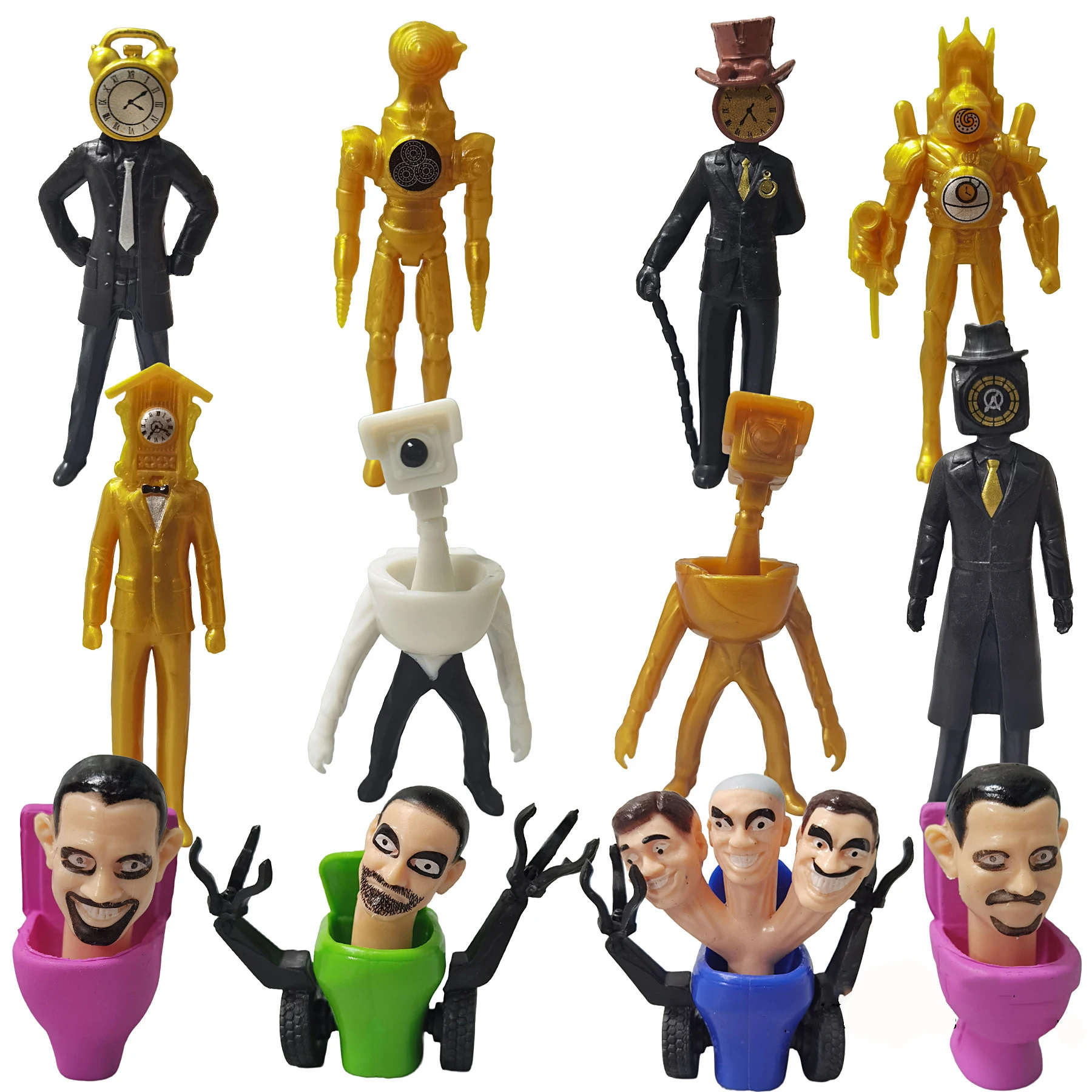 スキビディアクションフィギュア,子供用トイレ,魔法の男性,ネクタイ