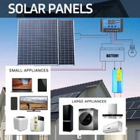 Kit de panneaux photovoltaïques 12 V, étanche et résistant à la poussière, avec contrôleur, pour camping, véhicule, maison, alimentation solaire hors réseau. 4