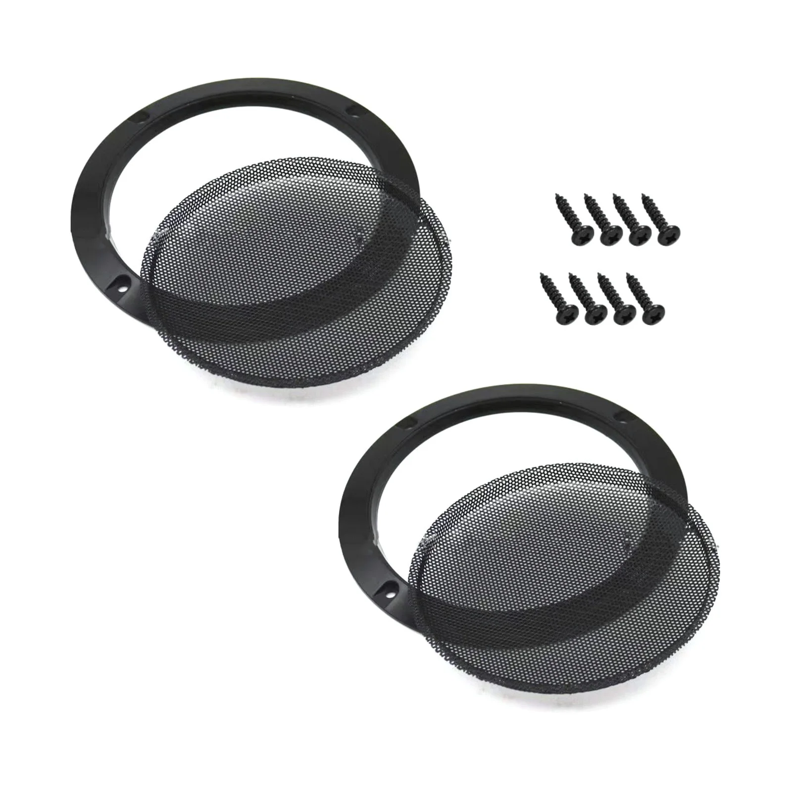 2Pcs/Set 6.5-inch Car Audio Speaker DJ Grill Cover Steel Mesh Woofer Subwoofer Protector For Car Home Audio Systems Accessories 3