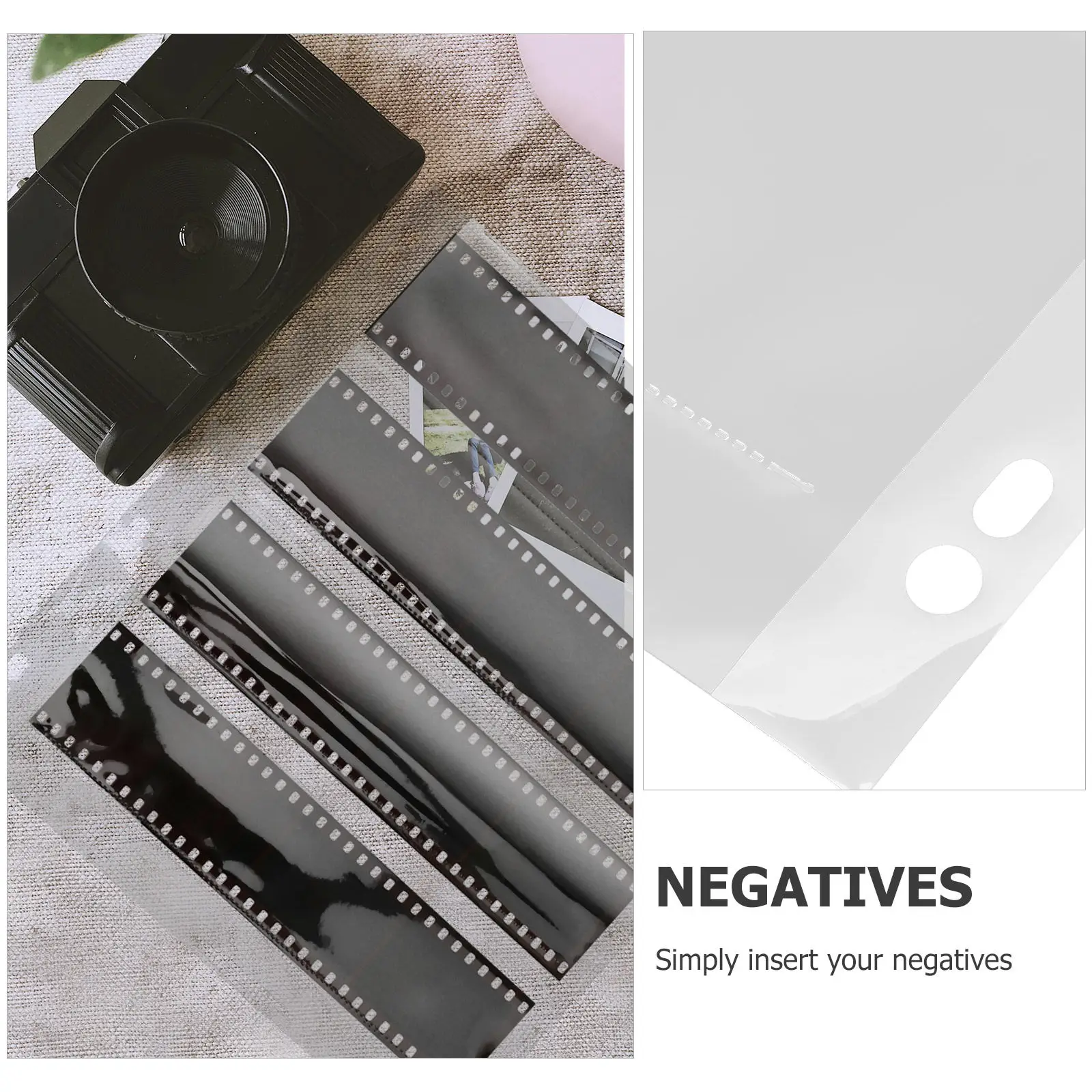 10Pcs 필름 네거티브 가방 보관용 시트 사진 컬렉션 주최자용 플랫 필름 슬리브 보호용 파우치