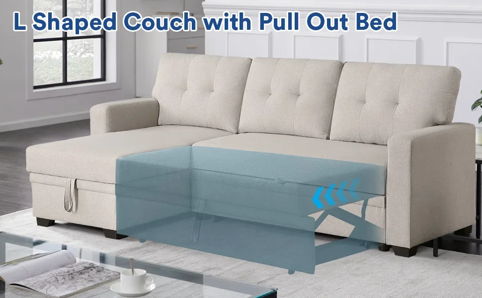 sleeper sofa with storage