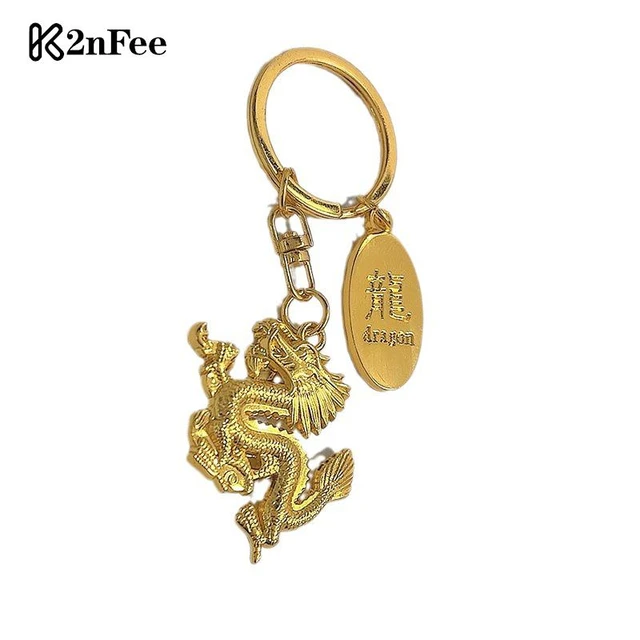 Porte-clés dragon du zodiaque chinois de l'année du dragon, porte-clés de  voiture, fête de mariage, pendentif de sac cadeau créatif, accessoires -  AliExpress