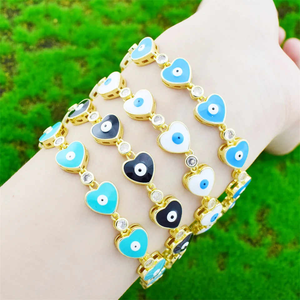 Gold-Plated and Enamel Bracelet