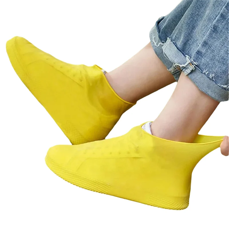 ELOS-Anti-Slip Latex Shoe Covers Reusable Non-Slip Waterproof Wear-Resistant Rainy Day Outdoor Boots Protective Covers