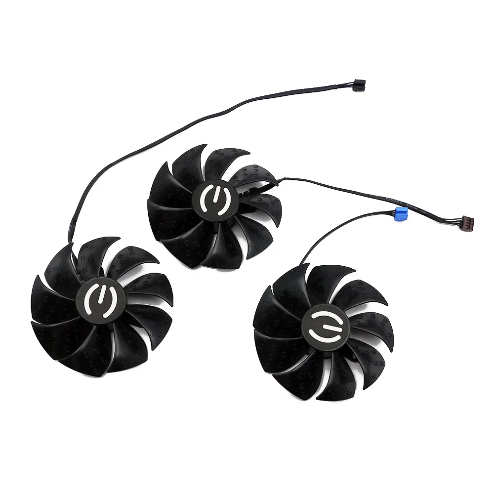 Substituição de fãs de placa gráfica, ventilador Cooler, PLD09220S12H, RTX3080, RTX3070, EVGA, GeForce RTX 3070, 3080, TI, 3090, FTW3, 87mm