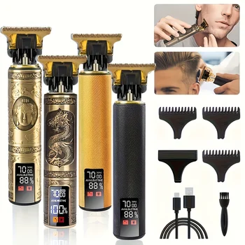 Corpo in metallo puro T9 parrucchiere di alta qualità parrucchiere rasoio professionale rasatura domestica piccoli elettrodomestici invia confezione regalo 1