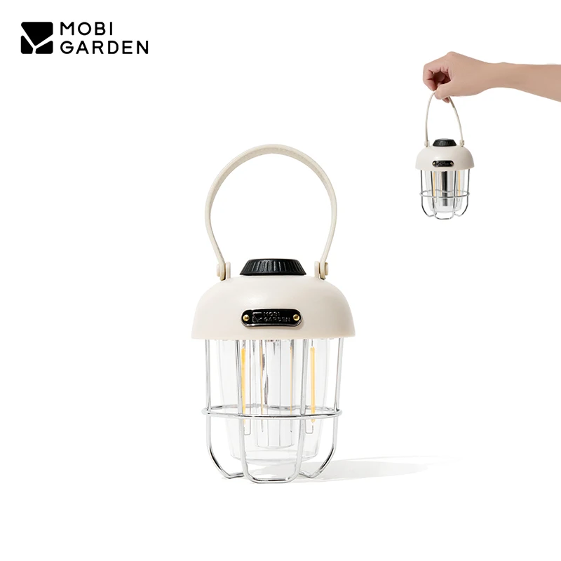 

MOBI GARDEN Moby Garden Camping Lamp Vintage Emotion Lantern LED Light Charging Lightweight Portable