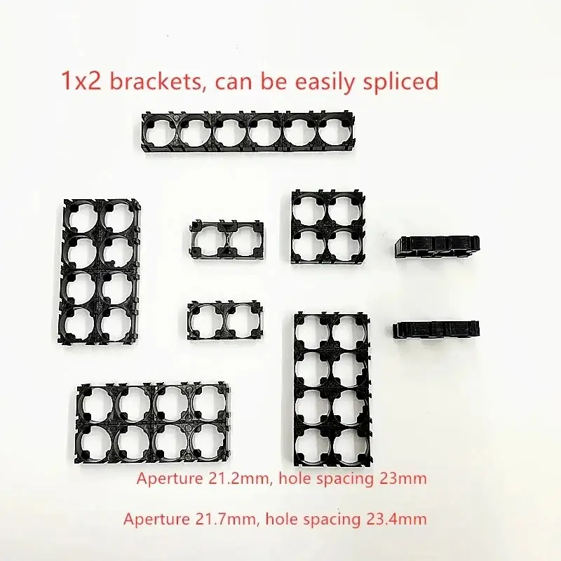 21700 Battery Holder Bracket Cell Safety Anti Vibration Plastic Brackets For 21700 Batteries Diameter 21.2mm And 21.7mm image 2