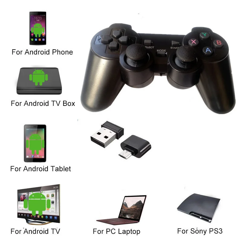 2.4G   Ʈѷ ̽ƽ (ũ  ) USB OTG to PC/TV, ڽ/ȭ, ȵ̵/º  е 