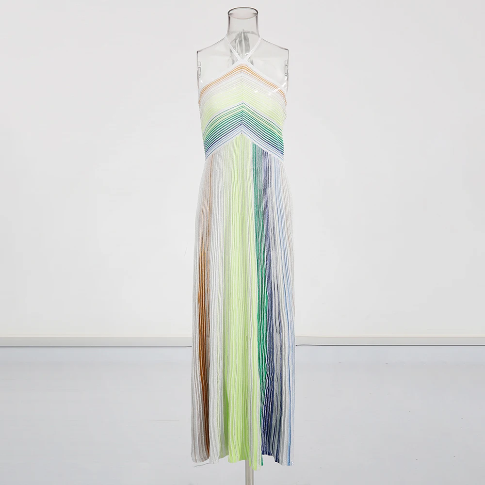 ضرب اللون فساتين التخسيس للنساء الرسن أكمام عالية...