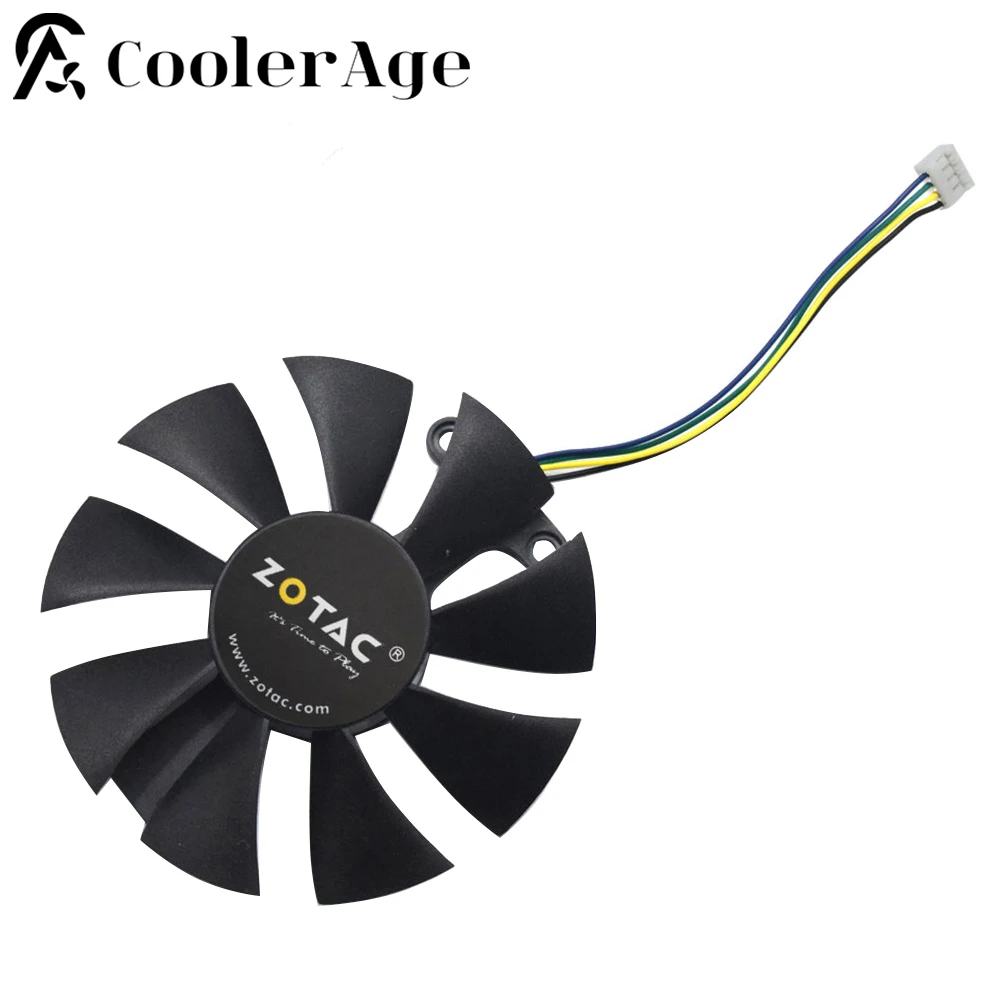 New 85Mm Ga91S2H Dc 12V 0.35A 4Pin Cooler Fan Replacement For Zotac Gtx 1060 Gtx950 Gtx 1050Ti Graphics Card Cooling Fan