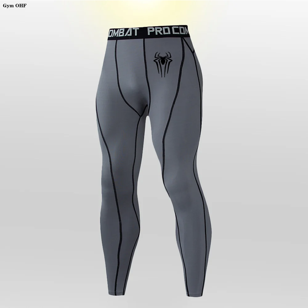 Sports Shorts Men Gym Compression Running Short Sport Training Quick-Drying Bottoms Print Fitness Jogging Workout Pants Tights