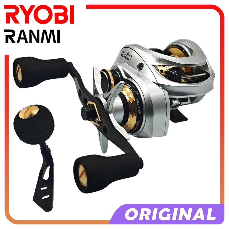 

RYOBI RANMI TDC II Baitcasting Fishing Reels,Saltwater Freshwater Carbon Fiber Double Handle,Ultralight surf Reel