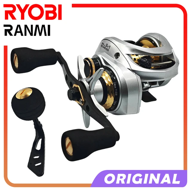 RYOBI RANMI TDC II Baitcasting Fishing Reels,Saltwater Freshwater Carbon  Fiber Double Handle,Ultralight surf Reel