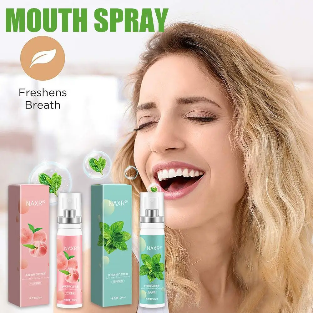 Fruity Breath Peach Mint Breath Freshener Spray 20ml