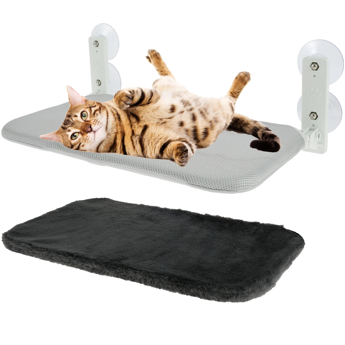 

Cat Window Perch Foldable Space Saving Cat Hammock Hanging Cat Window Hammock Seat with Suction Cups Strong Bearing Capacity Cat
