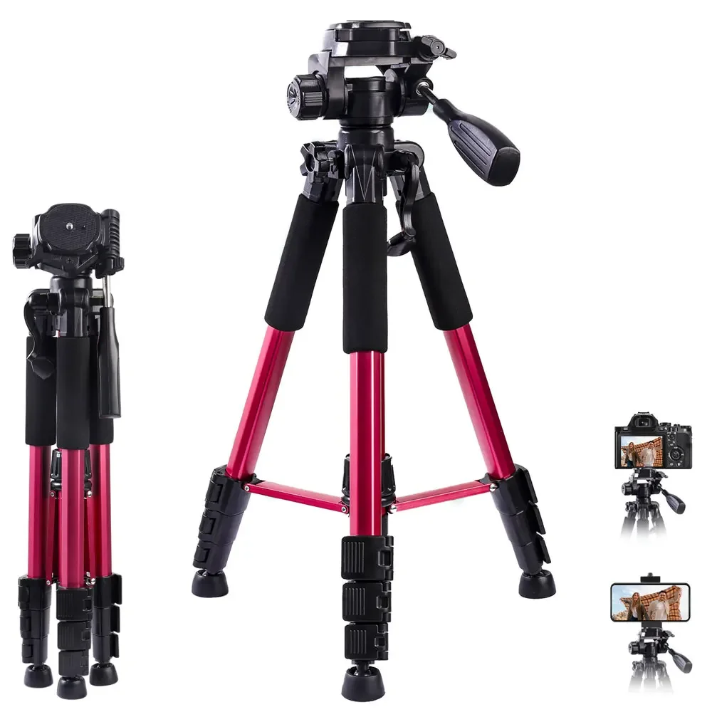 ZOMEI DSLR SLR 디지털 카메라용 전문 삼각대, 경량 알루미늄 폰 스탠드, 퀵 플레이트 마운트 팬 헤드, 148cm