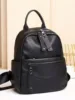 Leather Backpack With High-End Feel, Niche Commuting Soft leather Handbag, New Casual Versatile Women's Small Backpack 2