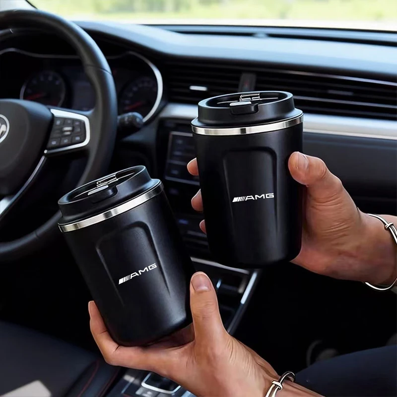 스테인레스 스틸 자동차 머그 여행용 머그컵, 메르세데스 벤츠 AMG W203 W..