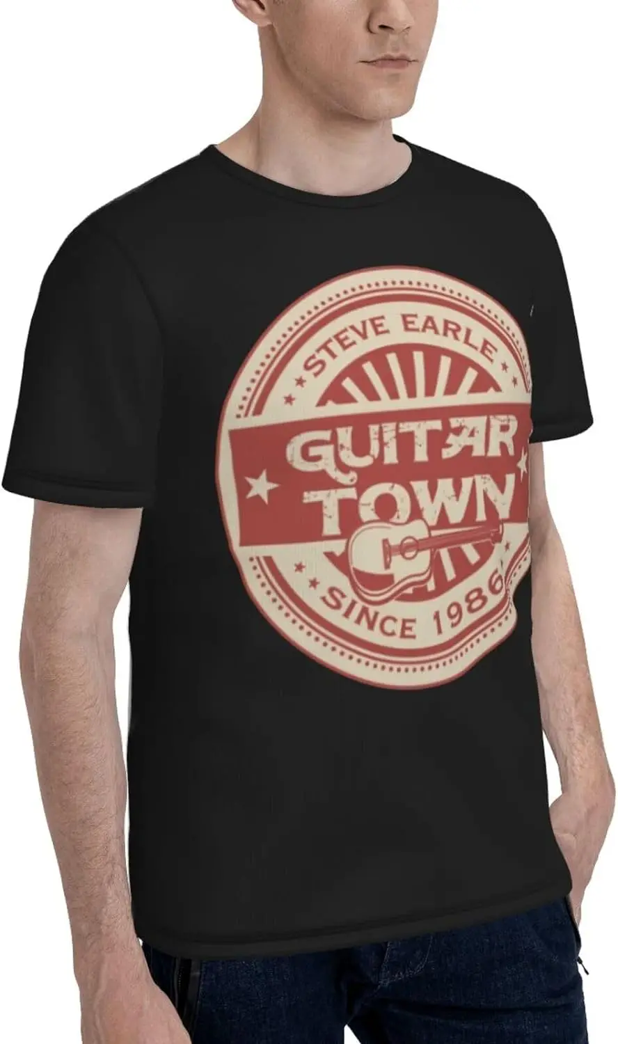 

Мужская футболка с коротким рукавом и круглым вырезом