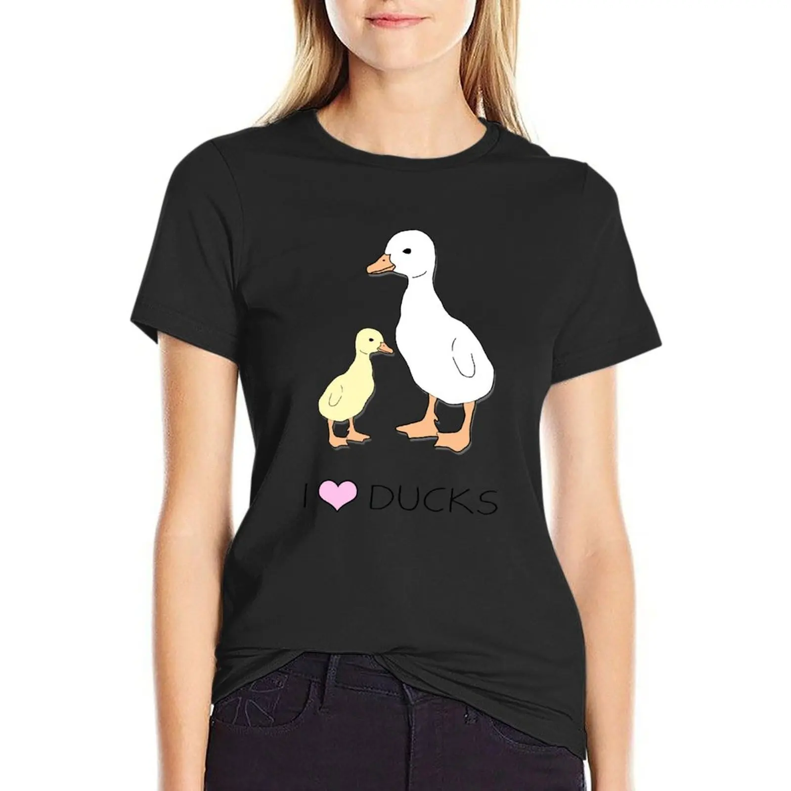 

I Love Ducks T-Shirt summer tops summer top vintage clothes clothes for Women