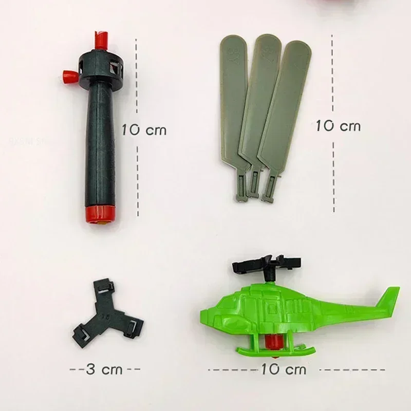 Aviation Model Copter Handle Pull Line Helicopter Plane Outdoor Toys for Kids Playing Drone Drawstring Plane Children's Day Gift 2