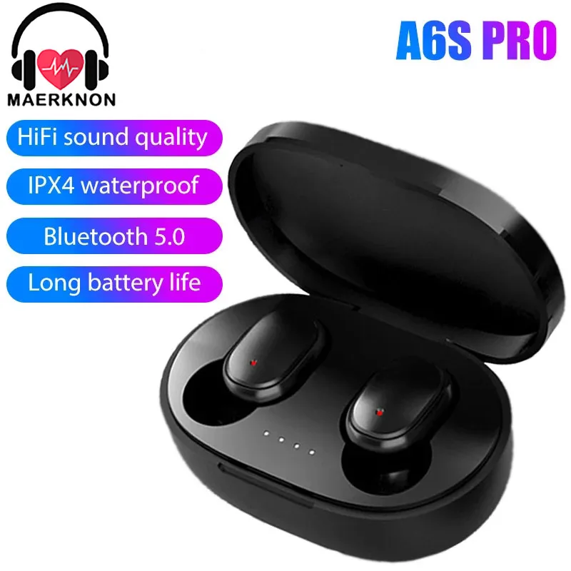 Wireless Bluetooth 5.0 Waterproof HiFi Sport Earbuds with Noise Reduction