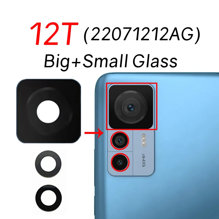 Vetro Protezione Fotocamera Posteriore Per Xiaomi 12T Pro: Pellicola 9H, Anti-impronta E Kit Completo! - Foto 2
