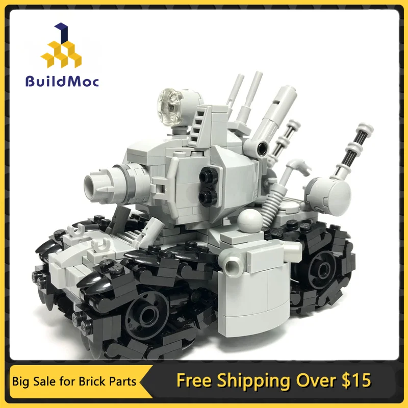 

MOC Action Figure Metal Slug Tank SUPER 24110 Super Vehicle 001 Assembled model Toys Gray figurine gift Educational Kids