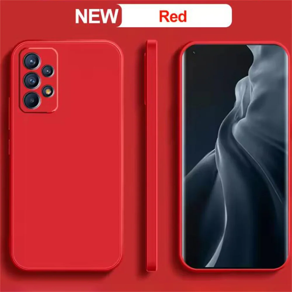 Shockproof Luxury Liquid Silicone TPU Camera Protective Phone Case