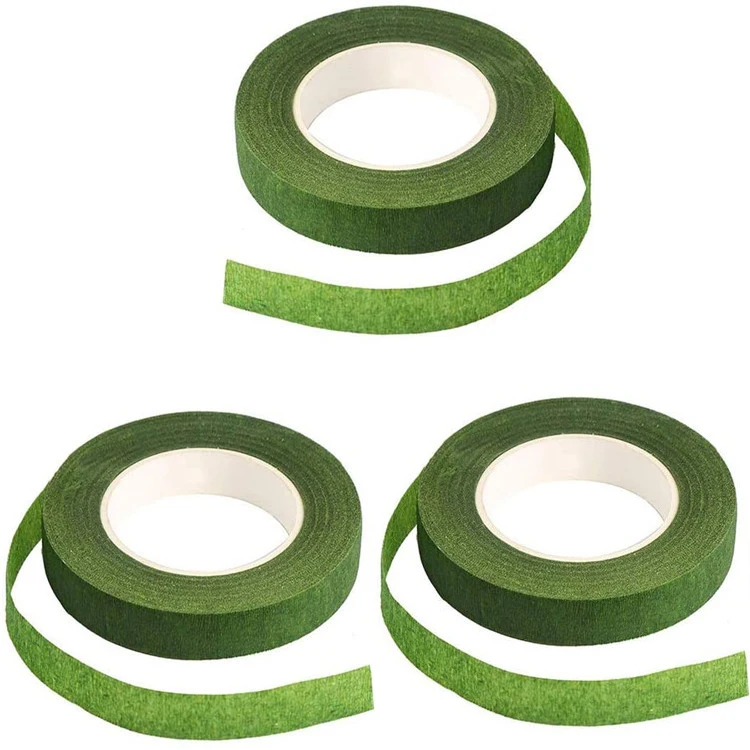 5/1 Roll Self-adhesive Bouquets Floral Stem Paper Tapes Stamen Wrapping Florist Tape Floriculture Tape DIY Florist Green Tapes floral tape