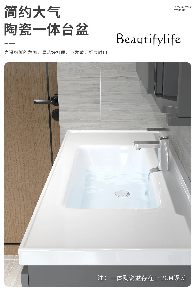 combination hidden toilet washbasin cabinet Hotel solid wood bathroom cabinet