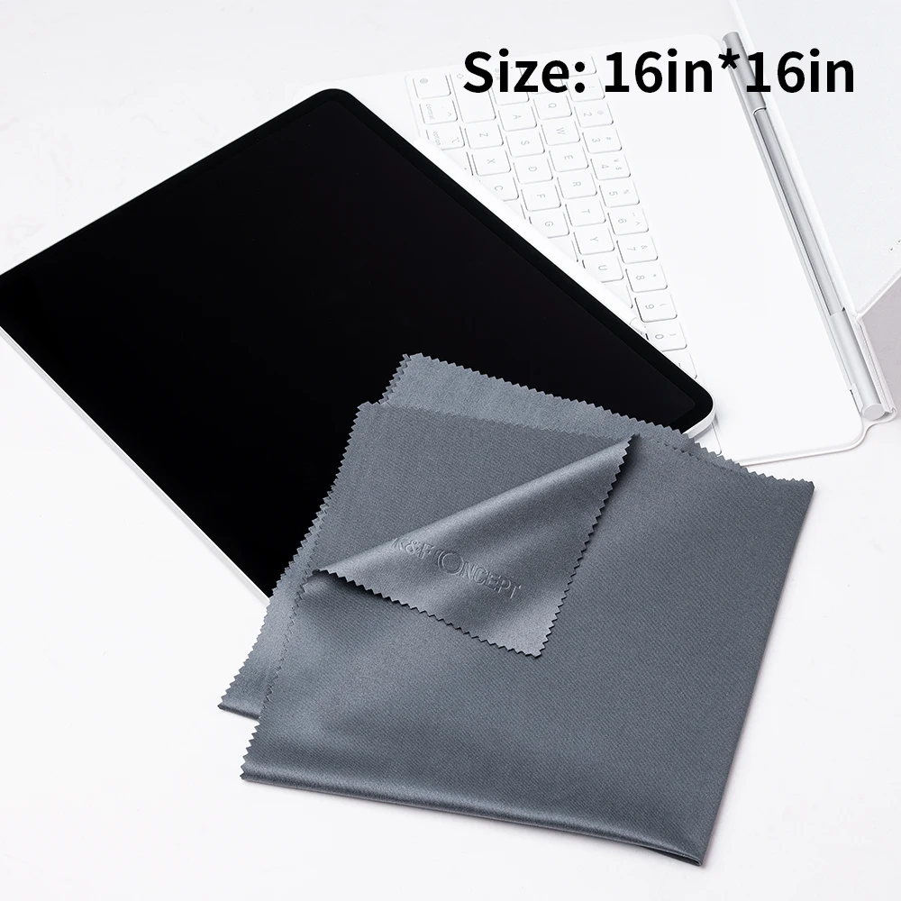 Care Touch Microfiber Cleaning Cloths, 6 Pack - Cleans Glasses, Lenses, Phones, Screens, Other Delicate Surfaces - Large Lint Free Microfiber Cloths - Eye Glass Clean Cloths - 6 x 7 (Navy Blue
