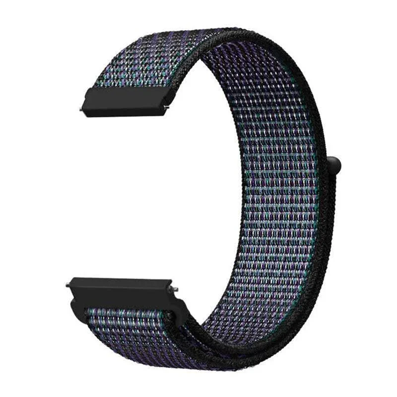 Nylon Loop Adjustable Watch Strap, 20mm/22mm, Multiple Colors Available