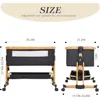 Baby Bassinet, 3 in 1 Bedside Crib for Newborn, 6 Height Adjustable  Easy Folding & with Mosquito Net & Storage Basket & Wheels 6