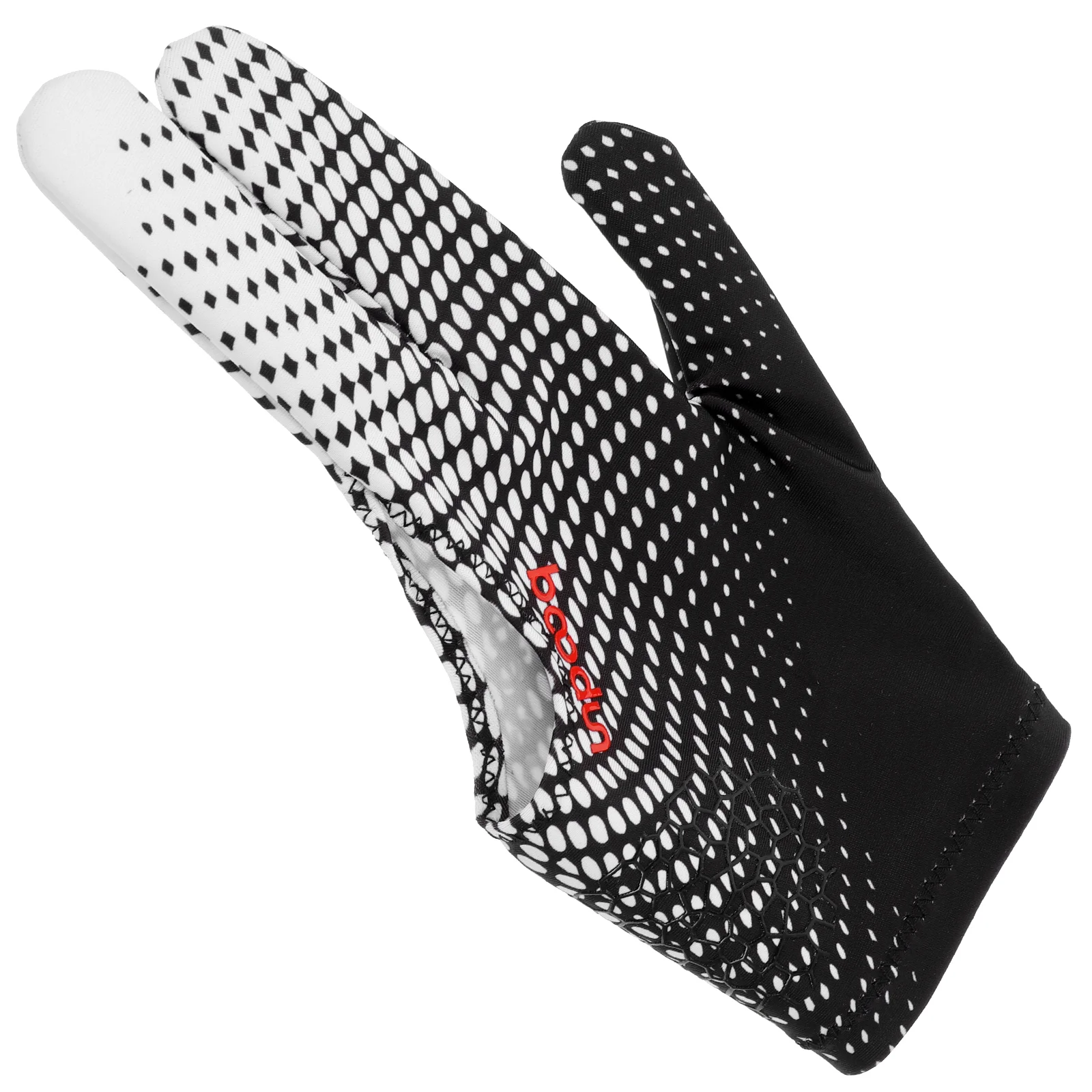 ThreeFinger AntiSlip Glove LightweightFabric ElasticWrist Fit MenWomen BilliardGlove PoolTable SnookerBall CueGame Entertainment