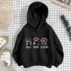 Cute Print Kids Hoodies Casual Boy Girls Hooded Sweatshirt Spring Autumn Children Hoodie Pullover Top 1